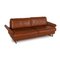2-Seater Brown Leather Sofa from Gepade 3