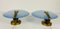 Brass and Blue Glass Sconces, 1960s, Germany, Set of 2 6