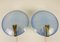 Brass and Blue Glass Sconces, 1960s, Germany, Set of 2 4