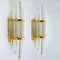 Murano Glass and Brass Sconces, Italy, Set of 2 7