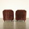 Velvet Armchairs, Italy, 1950s, Set of 2, Image 13