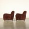 Velvet Armchairs, Italy, 1950s, Set of 2, Image 12