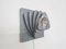 Lámpara de pared Mid-Century de metal gris, años 60, Imagen 4