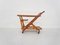 Ceder Wooden Bar Cart / Trolley by Cesare Lacca for Cassina, Italy, 1950s 2