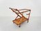 Chariot de Bar Ceder en Bois par Cesare Lacca pour Cassina, Italie, 1950s 5