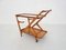Ceder Wooden Bar Cart / Trolley by Cesare Lacca for Cassina, Italy, 1950s 4