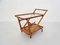 Ceder Wooden Bar Cart / Trolley by Cesare Lacca for Cassina, Italy, 1950s 2
