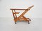 Ceder Wooden Bar Cart / Trolley by Cesare Lacca for Cassina, Italy, 1950s 1