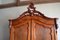 Antique Mahogany Biedermeier Crest Cabinet 6