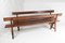 Long Antique English Oak Refectory Benches, Set of 2, Image 4