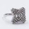 Vintage 18K White Gold Ring with Cut Diamond, Image 3