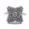 Vintage 18K White Gold Ring with Cut Diamond, Image 1