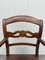 Vintage Walnut and Straw Armchair, Image 11