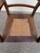 Vintage Walnut and Straw Armchair 8