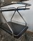 American Silver & Black Rolling Bar Cart, 1950s 5