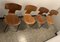 3103 Hammer Chairs by Arne Jacobsen for Fritz Hansen, 1960s & 1980s, Set of 4 3