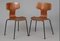 3103 Hammer Chairs by Arne Jacobsen for Fritz Hansen, 1960s & 1980s, Set of 4 1