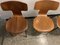 3103 Hammer Chairs by Arne Jacobsen for Fritz Hansen, 1960s & 1980s, Set of 4 7