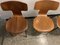 Chaises Hammer 3103 par Arne Jacobsen pour Fritz Hansen, 1960s & 1980s, Set de 4 7