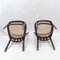 Sedie Mid-Century in paglia di Vienna, set di 4, Immagine 5
