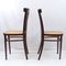 Sedie Mid-Century in paglia di Vienna, set di 4, Immagine 11