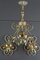 Wrought Iron and Glass Pendant Light & Sconces, Set of 3 14