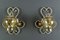 Wrought Iron and Glass Pendant Light & Sconces, Set of 3 9