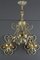 Wrought Iron and Glass Pendant Light & Sconces, Set of 3 12