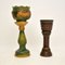 Antique Majolica Porcelain Plant Stands , Set of 2 2