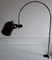 Vintage Adjustable Arc Desk Lamp in Chromed Tubular Steel and Black and Brown Plastic from Enco, 1970s, Image 2