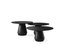 Charlotte Triple Black Coffee Tables, Set of 3 1