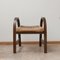 Mid-Century French Bentwood and Rope Stool by Adrien Audoux & Frida Minet 1