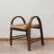 Mid-Century French Bentwood and Rope Stool by Adrien Audoux & Frida Minet 5