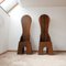 Mid-Century Italian Dining Chairs by Mario Ceroli for Poltronova, Set of 2 12