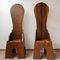 Mid-Century Italian Dining Chairs by Mario Ceroli for Poltronova, Set of 2 14
