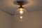 Lampada da soffitto Art Déco in ottone, anni '30, Immagine 5