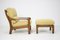 Mid-Century Armchair with Footstool, 1960s, Set of 2 14