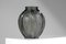 Vaso grande in vetro grigio di Verlys, anni '40, Immagine 7