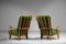 Solid Oak Grand Repos Armchairs by Guillerme and Chambron, Set of 2 9