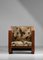 French Modernist Armchair in Art Deco Fabric with Geometric Patterns, 1930s 7