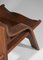 Leather and Curved Plywood Armchair, 1950s, Image 4