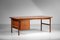 Large Danish Teak Desk with Pedestal 17