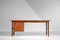 Large Danish Teak Desk with Pedestal 11