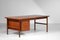 Large Danish Teak Desk with Pedestal 12