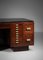 French Mahogany Desk in Style of Dupré Lafon, 1940s, Image 10