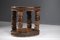 60s African Carved Wooden Gueridon Sofa End Side Table, E557 17