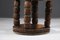 60s African Carved Wooden Gueridon Sofa End Side Table, E557, Image 19