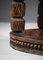 60s African Carved Wooden Gueridon Sofa End Side Table, E557, Image 18