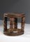 60s African Carved Wooden Gueridon Sofa End Side Table, E557 10