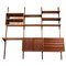 Large Danish Teak Wall Bookcase Ladder by Poul Cadovius 1